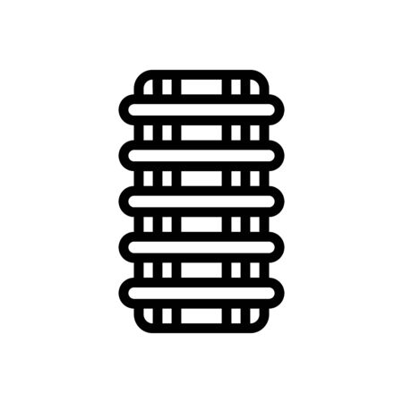 electrical hazard for mosquitoes icon vector. electrical hazard for mosquitoes sign. isolated contour symbol illustrationのイラスト素材