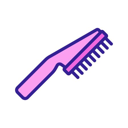 hand grooming brush icon vector. hand grooming brush sign. color symbol illustrationのイラスト素材
