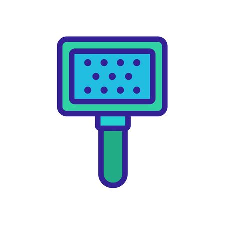 massage slicker icon vector. massage slicker sign. color symbol illustrationのイラスト素材