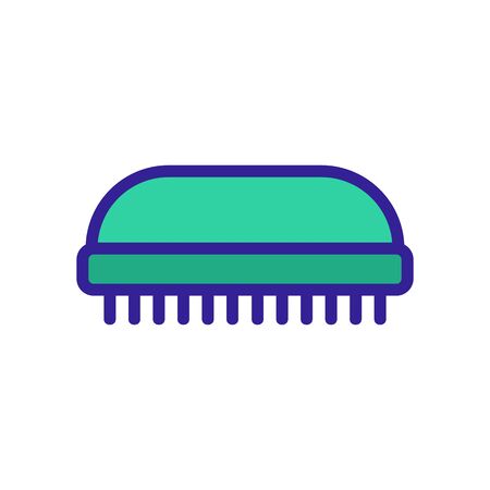 brush for terrier dogs icon vector. brush for terrier dogs sign. color symbol illustrationのイラスト素材