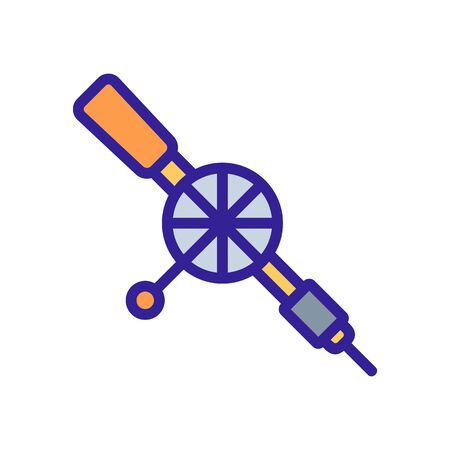 drill mixer icon vector. drill mixer sign. color symbol illustrationのイラスト素材