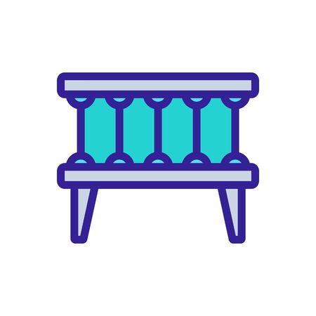 crib lullaby icon vector. crib lullaby sign. color symbol illustrationのイラスト素材