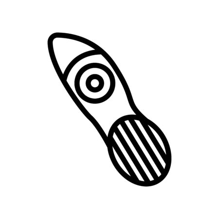 electric kitchen accessory icon vector. electric kitchen accessory sign. isolated contour symbol illustrationのイラスト素材