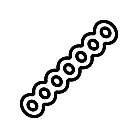 gym icon vector. gym sign. isolated contour symbol illustrationのイラスト素材