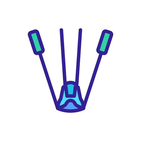 foot expander icon vector. foot expander sign. color symbol illustrationのイラスト素材