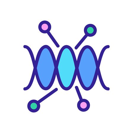 circular network analysis icon vector. circular network analysis sign. color symbol illustrationのイラスト素材