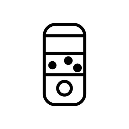 pressure sensitive soap dispenser icon vector. pressure sensitive soap dispenser sign. isolated contour symbol illustrationのイラスト素材