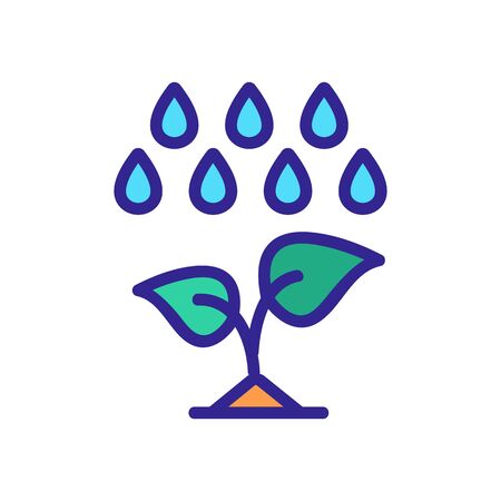 watering for plants icon vector. watering for plants sign. color symbol illustrationのイラスト素材