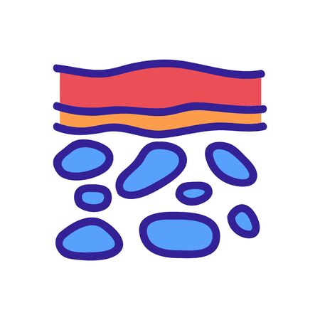 stone soil icon vector. stone soil sign. color symbol illustrationのイラスト素材