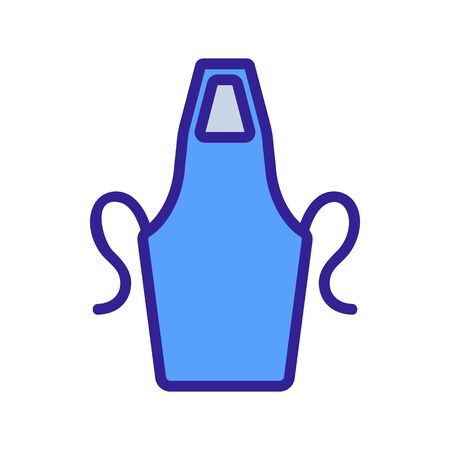 overhead apron icon vector. overhead apron sign. color symbol illustrationのイラスト素材