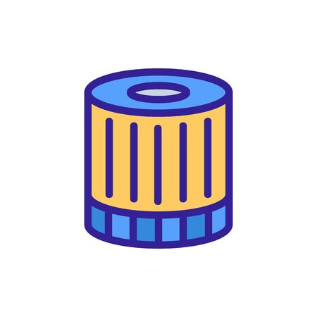 panel air cleaner top view icon vector. panel air cleaner top view sign. color symbol illustrationのイラスト素材