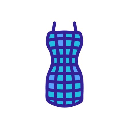 rounded apron on belt icon vector. rounded apron on belt sign. color symbol illustrationのイラスト素材