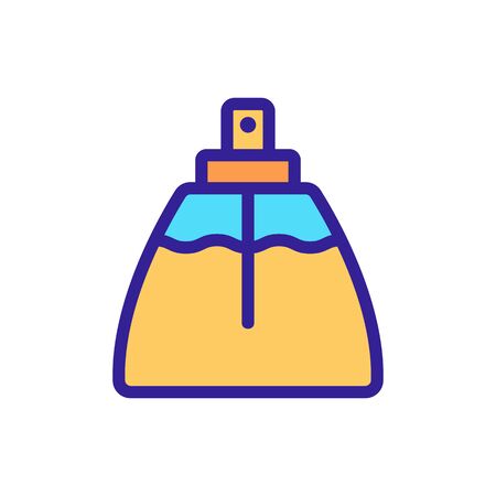 spray bottle with aroma liquid icon vector. spray bottle with aroma liquid sign. color symbol illustrationのイラスト素材