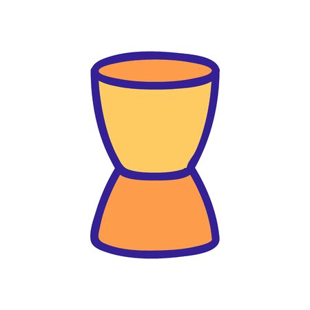 measuring cup or jigger icon vector. measuring cup or jigger sign. color symbol illustrationのイラスト素材