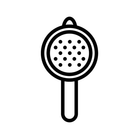 kitchen strainer icon vector. kitchen strainer sign. isolated contour symbol illustrationのイラスト素材