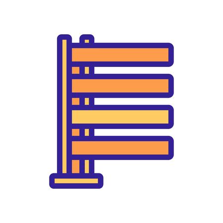heated ladder icon vector. heated ladder sign. color symbol illustrationのイラスト素材