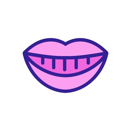 healthy smile icon vector. healthy smile sign. color symbol illustrationのイラスト素材