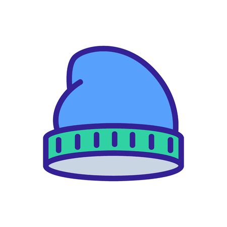 sock beanie icon vector. sock beanie sign. color symbol illustrationのイラスト素材
