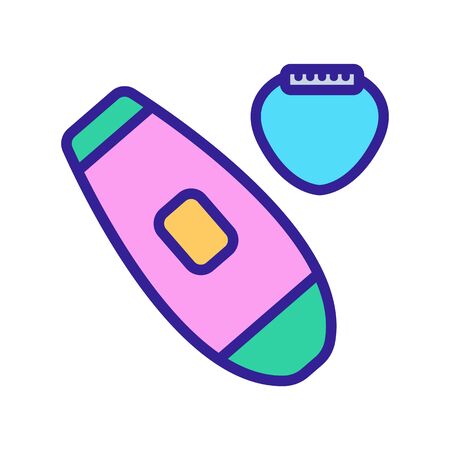 depilation gadget icon vector. depilation gadget sign. isolated color symbol illustrationのイラスト素材
