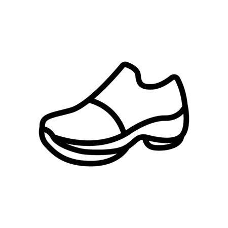 running boot icon vector. running boot sign. isolated contour symbol illustrationのイラスト素材