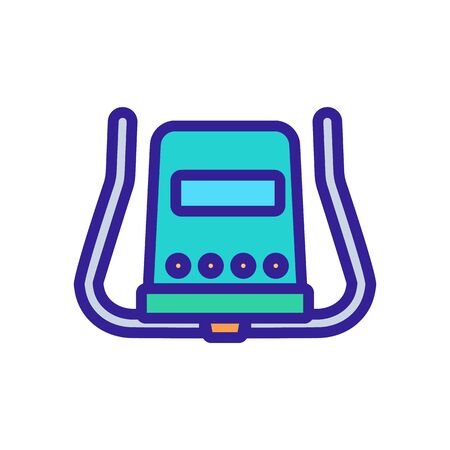 exercise bike rudder icon vector. exercise bike rudder sign. isolated color symbol illustrationのイラスト素材