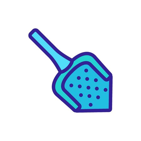 sieve cuisine accessory icon vector. sieve cuisine accessory sign. isolated color symbol illustrationのイラスト素材
