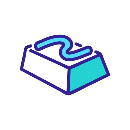 chocolate with cream icon vector. chocolate with cream sign. isolated color symbol illustrationのイラスト素材