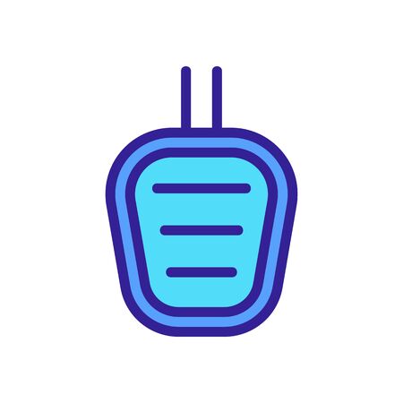 car pedal icon vector. car pedal sign. isolated color symbol illustrationのイラスト素材