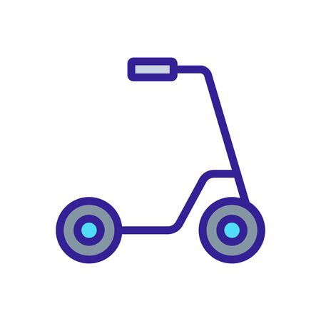 kick scooter city transport icon vector. kick scooter city transport sign. isolated color symbol illustrationのイラスト素材