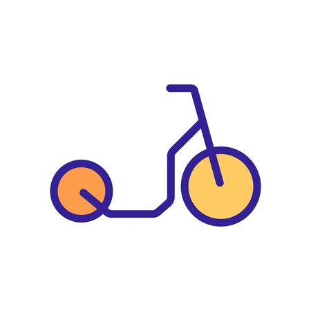 kick scooter sport transport icon vector. kick scooter sport transport sign. isolated color symbol illustrationのイラスト素材