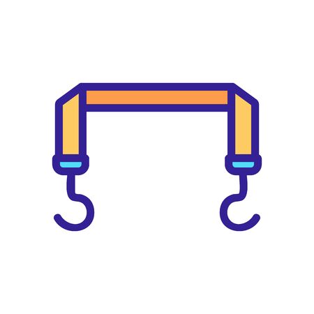 tow rope icon vector. tow rope sign. isolated color symbol illustrationのイラスト素材