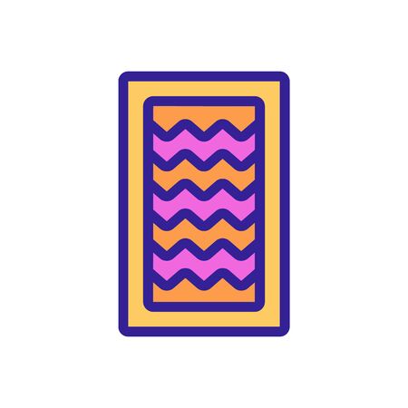 yoga mat with massager icon vector. yoga mat with massager sign. isolated color symbol illustrationのイラスト素材