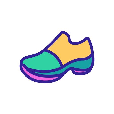 running boot icon vector. running boot sign. isolated color symbol illustrationのイラスト素材