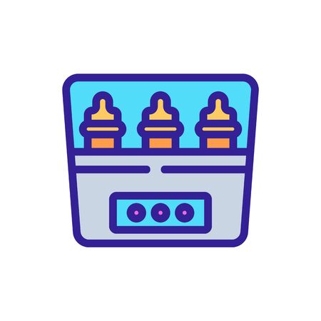 sterilizer electronic equipment icon vector. sterilizer electronic equipment sign. isolated color symbol illustrationのイラスト素材