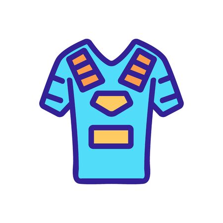 paintball clothes equipment icon vector. paintball clothes equipment sign. isolated color symbol illustrationのイラスト素材