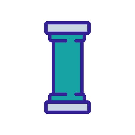 paintball column icon vector. paintball column sign. isolated color symbol illustrationのイラスト素材