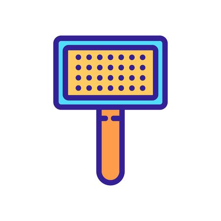 pet hair brush icon vector. pet hair brush sign. isolated color symbol illustrationのイラスト素材