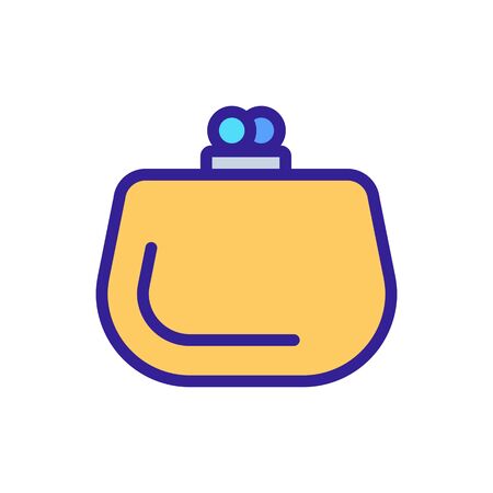 wallet money storaging icon vector. wallet money storaging sign. isolated color symbol illustrationのイラスト素材
