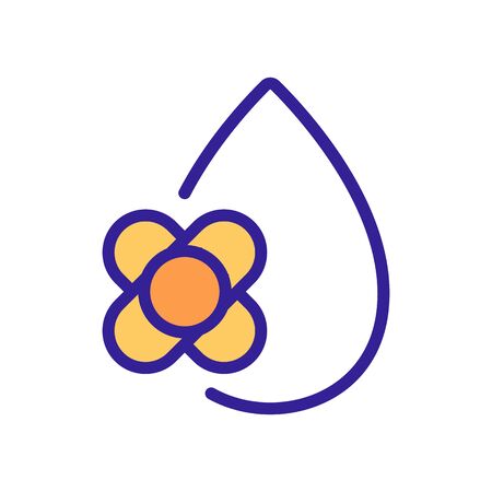 canola oil drop icon vector. canola oil drop sign. isolated color symbol illustrationのイラスト素材