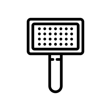 pet hair brush icon vector. pet hair brush sign. isolated contour symbol illustrationのイラスト素材
