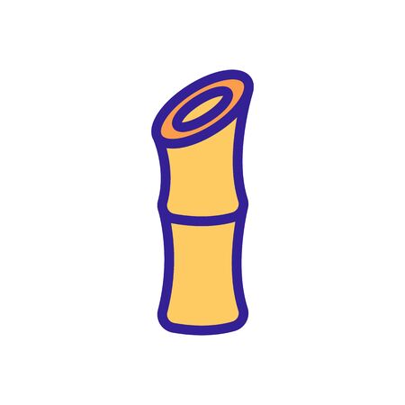 bamboo plant trunk icon vector. bamboo plant trunk sign. isolated color symbol illustrationのイラスト素材