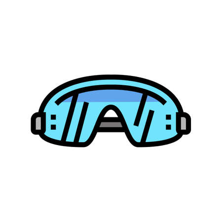 glasses wingsuit tool color icon vector. glasses wingsuit tool sign. isolated symbol illustrationのイラスト素材