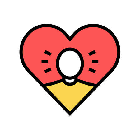 narcissism psychological problems color icon vector. narcissism psychological problems sign. isolated symbol illustrationのイラスト素材