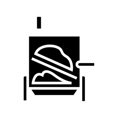 evaporator system glyph icon vector. evaporator system sign. isolated contour symbol black illustrationのイラスト素材