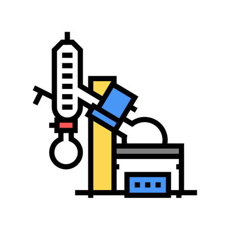 vacuum evaporator color icon vector. vacuum evaporator sign. isolated symbol illustrationのイラスト素材