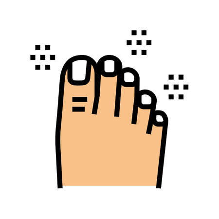 luxury pedicure color icon vector. luxury pedicure sign. isolated symbol illustrationのイラスト素材