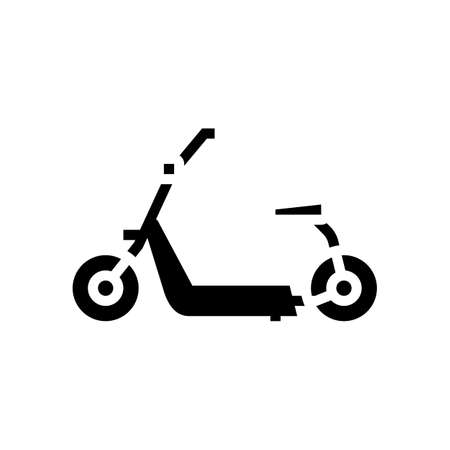 hover cart glyph icon vector. hover cart sign. isolated contour symbol black illustrationのイラスト素材