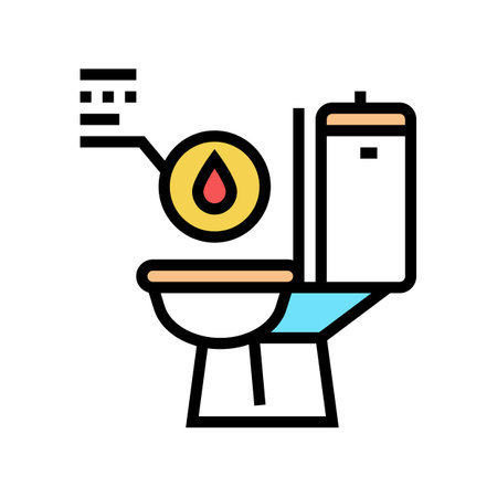 urine with blood color icon vector. urine with blood sign. isolated symbol illustrationのイラスト素材