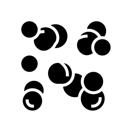 beans peas glyph icon vector. beans peas sign. isolated contour symbol black illustrationのイラスト素材