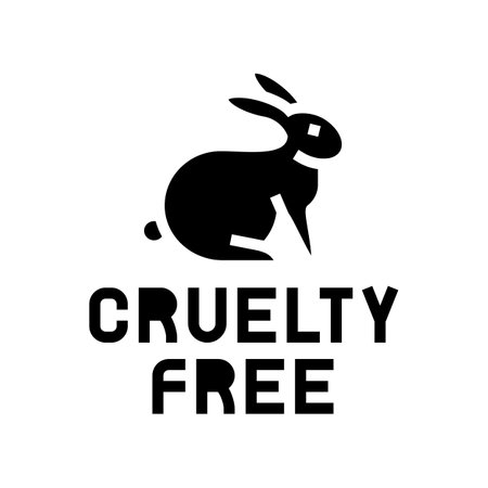 cruelty free glyph icon vector. cruelty free sign. isolated contour symbol black illustrationのイラスト素材